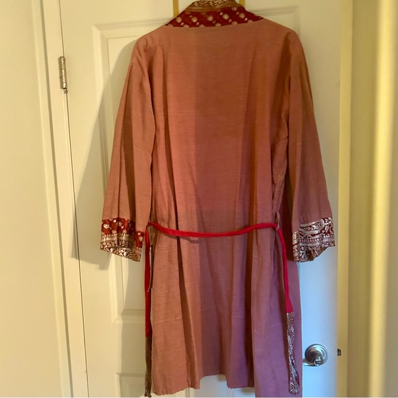 Silk Triangle Kimono Robe Reversible size Small - Picture 7 of 11